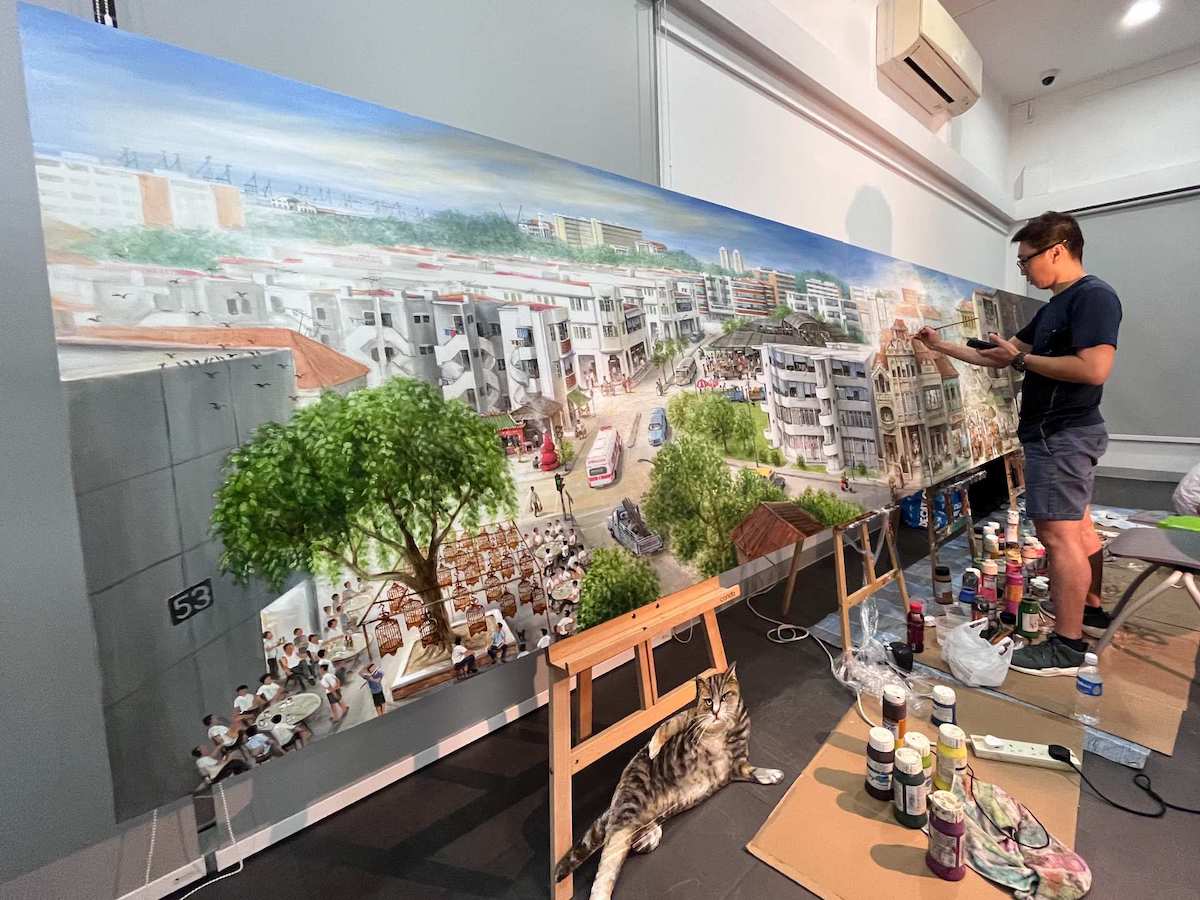 Artist Yip Yew Chong Finishes 60m-long Masterpiece Of Singapore ...